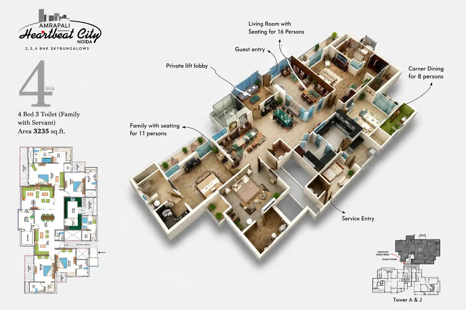 4 BHK Sky Mansion Suite